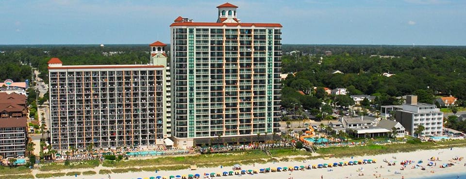 View of the Caribbean Resort Villas from the Beach at Myrtle Beach 960