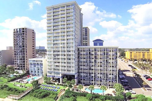 View of the Carolinian Beach Resort in Myrtle Beach from the Oceanview